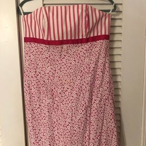 Melly M strapless dress with bow